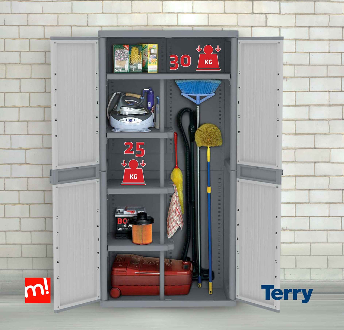 Armario escobero Terry Jumbo | MaxJardín