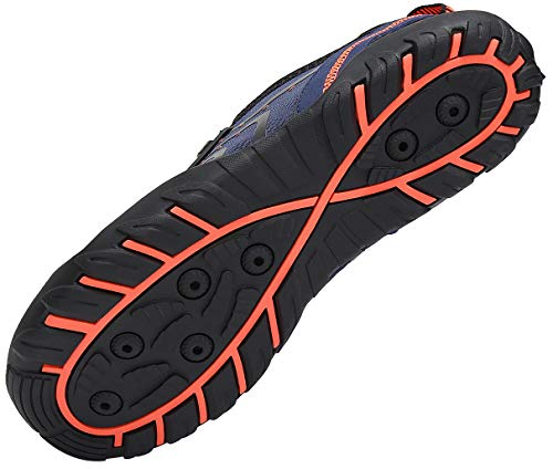 Suela del Calzado de verano, playa, baño, secado rápido, para nadar, Mesh Slip on para hombre y mujer, color Azul, talla 44 EU. SAGUARO