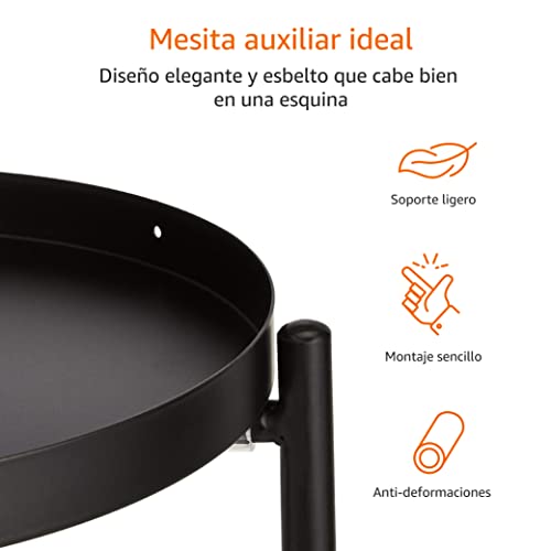 Soporte para maceta. Jardinera en negro. Amazon Basics
