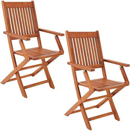 Sillas pack 2 uds. Plegables Madera Acacia con certificado FSC para exterior. Sydney Casaria