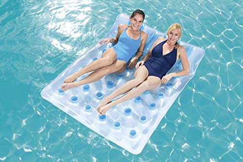 Colchoneta Hinchable doble 193x142 cm. Vista en piscina. 43055 Bestway 