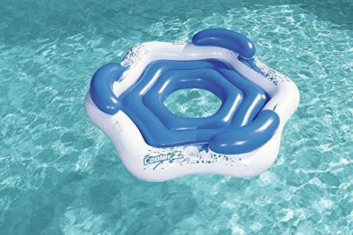 Colchoneta gigante para 3 personas Hinchable con Respaldo 199x176 cm. Vista en piscina. 43111 -  Bestway