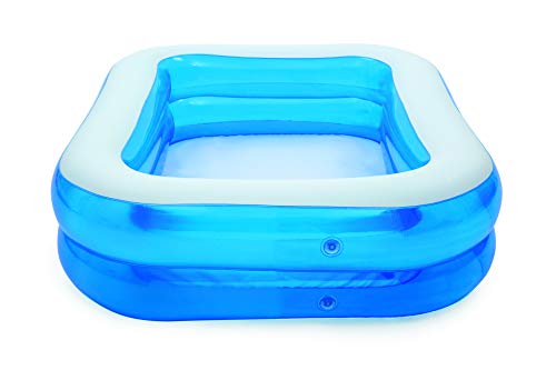 Piscina Hinchable Infantil Blue Rectangular 201x150x51 cm. Vista frontal. 54005 -  Bestway