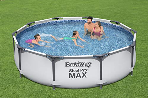 Piscina Desmontable Tubular Steel Pro Max 305x76 cm con Depuradora de Cartucho 1.249 litros/hora【4.700 litros】. Bestway 56408