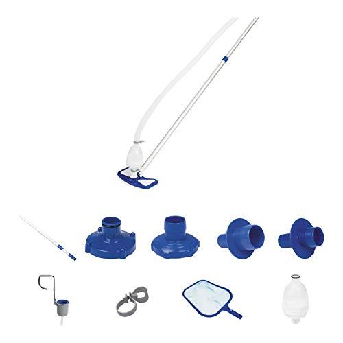 Kit mantenimiento limpiafondos con cesta y pértiga. 8320510. Bestway