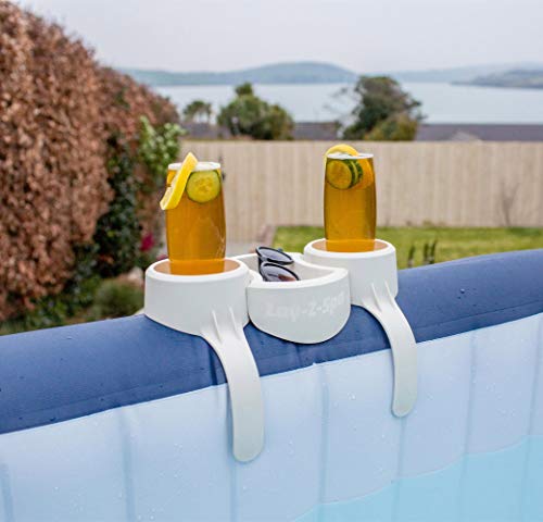 Soporte de Bebidas para SPA, color Blanco. Lay-Z. Bestway