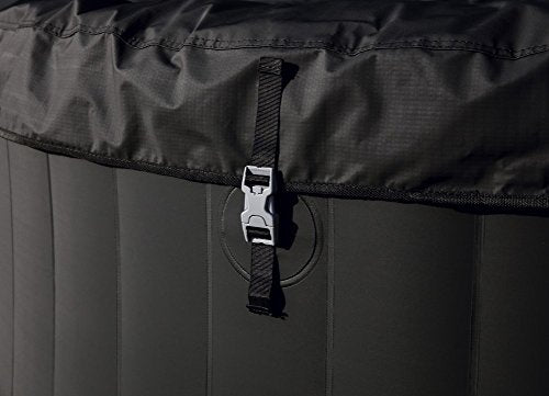 Detalle del cierre de la funda protectora del Spa Bestway Miami 54123 Lay Z Hinchable para 2-4 Personas. Bestway