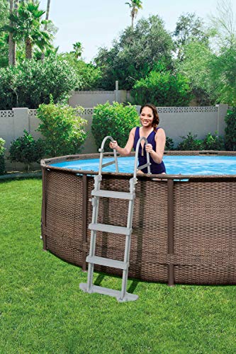 Piscina Steel Deluxe de 13.000 litros, 427 x 107 cm, Bomba de Filtro Skimatic 58462 (2.574 l/H) - detalle - ambiente 2