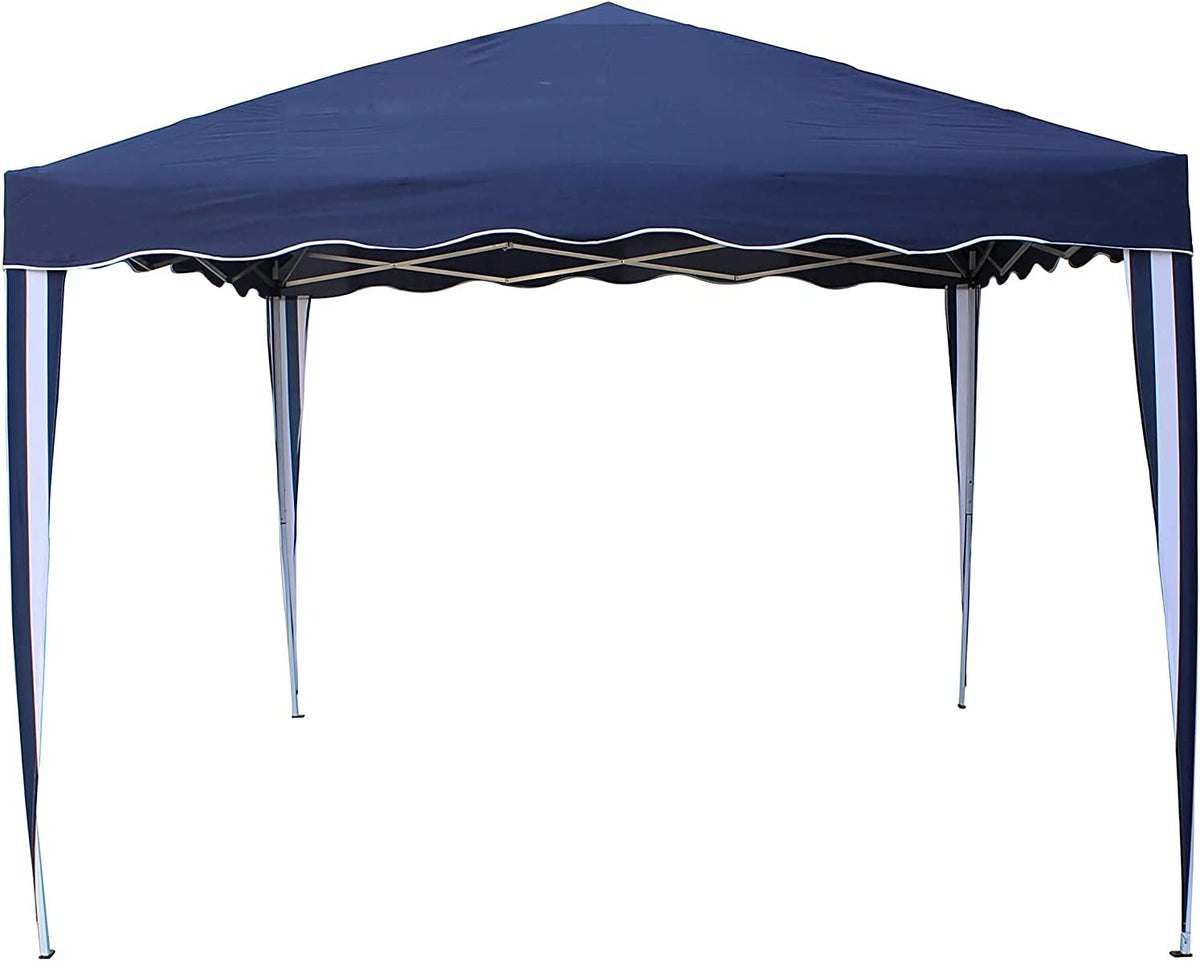 Pérgola Carpa Plegable 3X3 m azul marino Acero. Montaje Rápido y Fácil. BRICOMIRAS