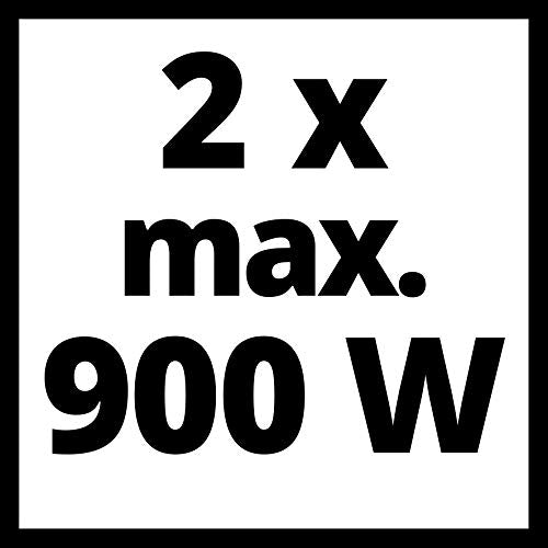 Cartel de 2x max. 900 watios de baterías de maquinas Einhell