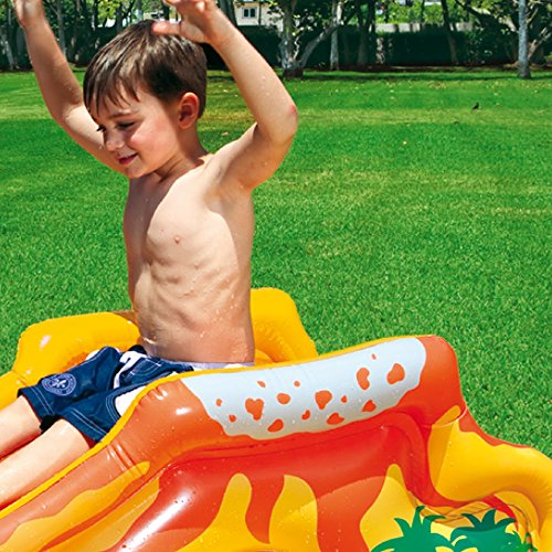 Intex 57444NP - Centro juegos hinchable dinosaurio 249 x 191 x 109 cm, 272 litros. Ambiente