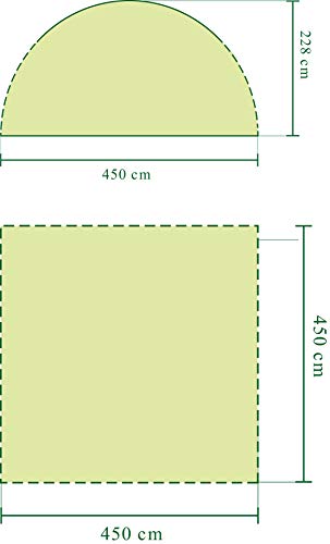 Medidas de carpa para festivales Coleman.| maxjardin