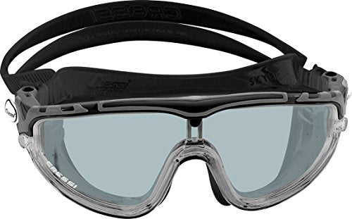 Gafas de Natación Anti-vaho, Unisex Adulto, Negro/Gris Lentes Ahumadas, Talla única. Skylight. Cressi 