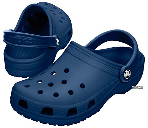  Vista general de los Zuecos Unisex Adulto, Azul (Navy), 36/37 EU. Classic Clog, Crocs