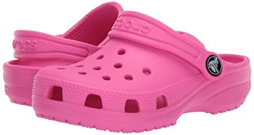 Vista general de los Zuecos Crocs infantiles Classic Clog Kids Rosa Unisex