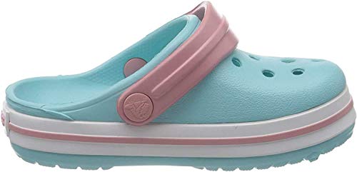 Perfil de Zuecos Crocs Crocband Clog K  Unisex niños, Ice Blue/White, 23/24 EU | maxjardin