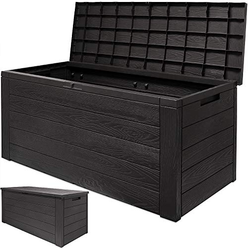 Baúl de Almacenamiento Tapa abierta y cerrada de 120 x 45 x 60 cm Casaria | maxjardin