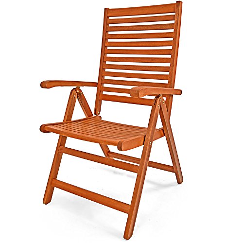Silla de Conjunto de Muebles Unikko 6+1. Madera de eucalipto certificada FSC – Deuba | maxjardin