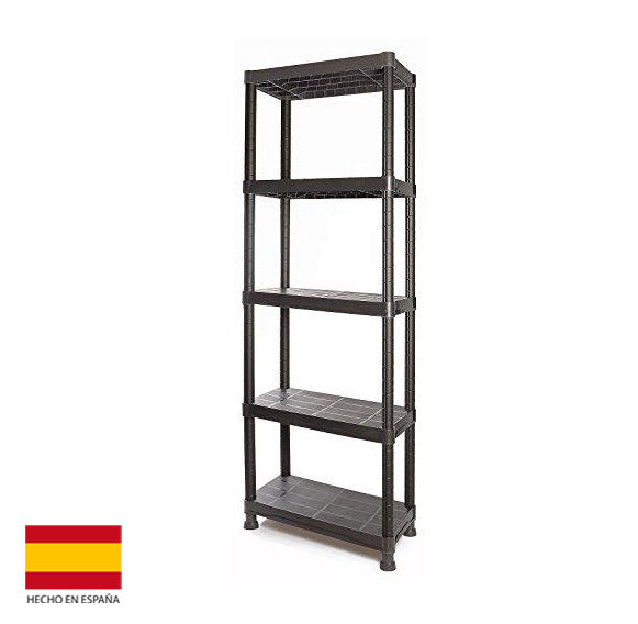 Kit estantería de plástico con 5 baldas. Hecha en España. 635. Tayg