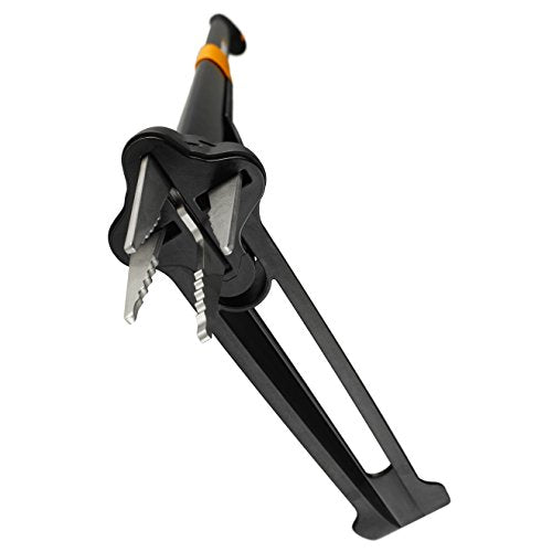 Detalle de pinza de Extractor de maleza de 1 m, Negro/Naranja, Xact, 1020126. Fiskars