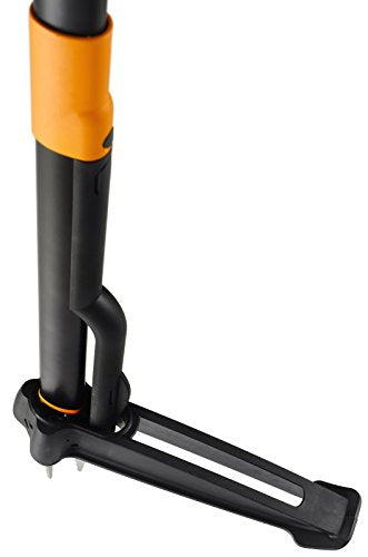 Detalle del extremo en pinza de Extractor de maleza de 1 m, Negro/Naranja, Xact, 1020126. Fiskars