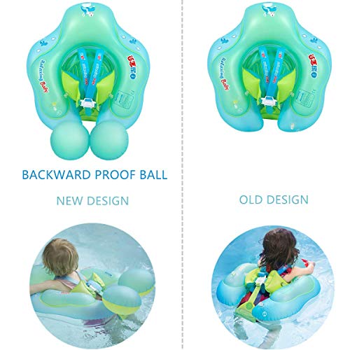 anillo de natación para bebés. Flotador inflable de piscina, anillo cintura ajustable. Myir