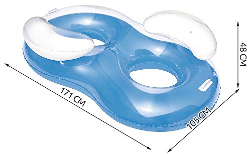 Flotador doble para piscina. Medidas. 5256 -  Bestway | maxjardin