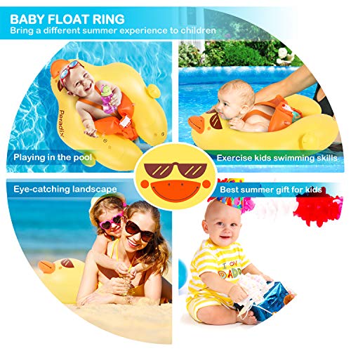 Diversos ambientes de Flotador Ajustable para Bebé con Bomba de inflado Manual incluida. Doble cámara. Para Niños de 6 a 30 Meses. Peradix