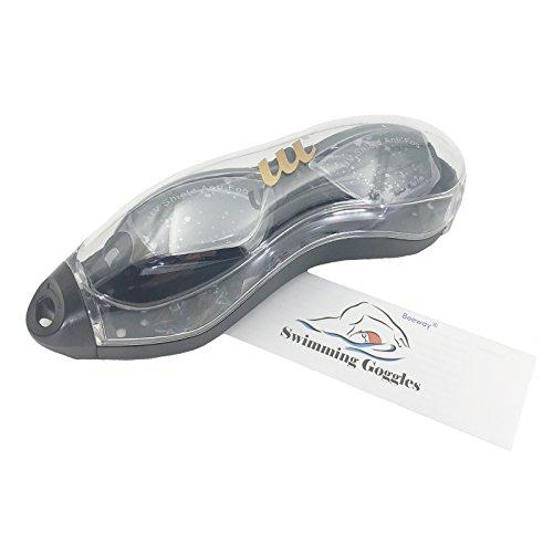 Funda de Gafas de Natación Antivaho Sin Fugas y Protección UV Unisex Adultos y Niños - Azul. BEEWAY