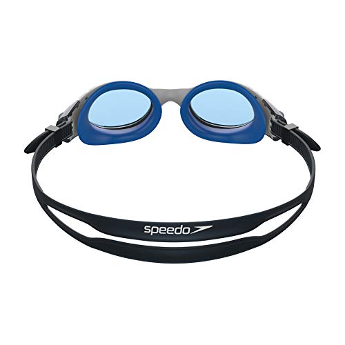 Vista posterior de Gafas de Natación, unisex, Blanco/Azul, Talla Única. Futura Biofuse Flexiseal  Speedo