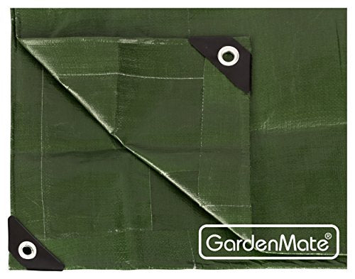 Mismo color para ambas caras de la Lona de protección Premium verde  3 m x 4 m 200 g/m2 | Funda protectora | Lona impermeable. GardenMate