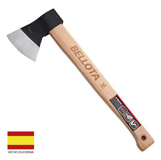 Hacha Vizcaína con Mango de Madera. Hecha en España por Bellota