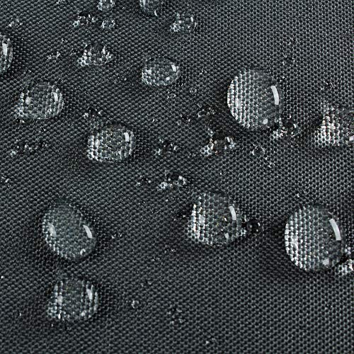 Tejido impermeable de Cubierta rectangular para jacuzzi, protección contra el viento y los rayos UV (gris 220 x 220 x 25 cm) Hentex Cover