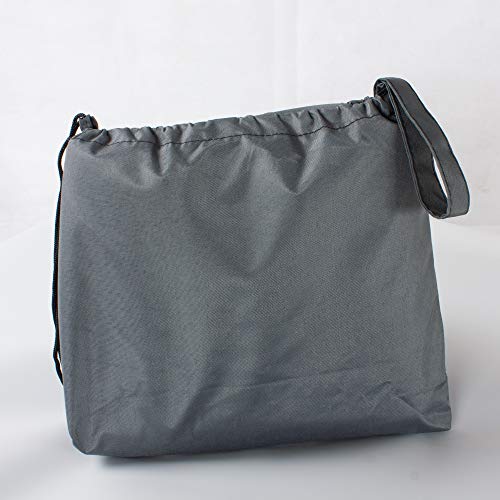 Bolsa para guardar la Cubierta rectangular para jacuzzi, protección contra el viento y los rayos UV (gris 220 x 220 x 25 cm) Hentex Cover