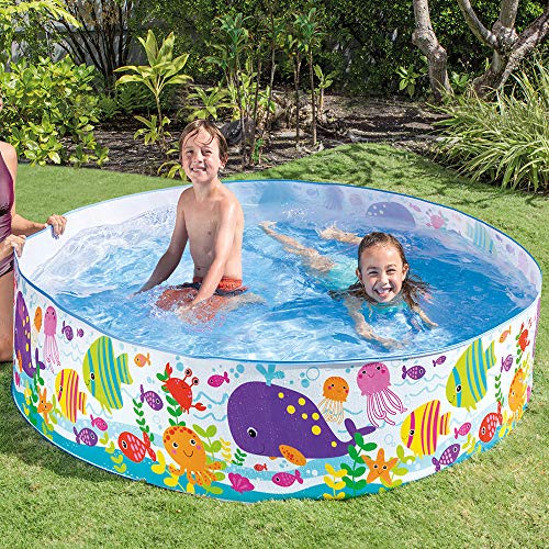 Piscina infantil con dibujitos marinos de 183x38 cm (56452) Intex