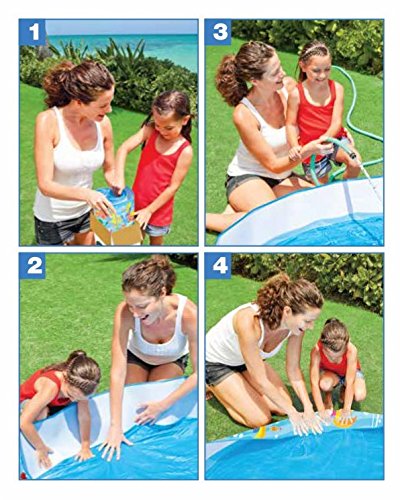 Piscina infantil con dibujitos marinos de 183x38 cm (56452) Intex