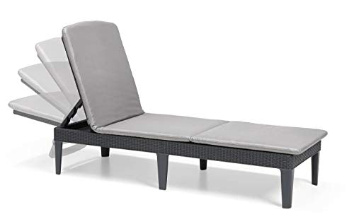 Tumbona Keter Jaipur color grafito posiciones cabezal