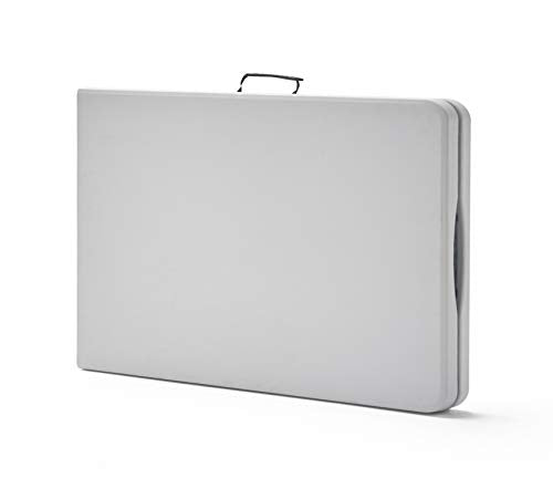 Plegado en maleta de la Mesa Plegable en maleta Multifuncional, Blanco, 240x74x74 cm. Folding 240. KG KitGarden
