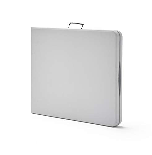 Plegado en maleta de la Mesa Plegable en maleta Multifuncional, 180x74x74cm, Blanco, KG Folding 180. KG KitGarden