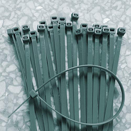 Detalle de Abrazaderas 100 Piezas de 200 x 3 mm para jardín de Nylon con Cierre Ajustables Multiusos. KINGLAKE 