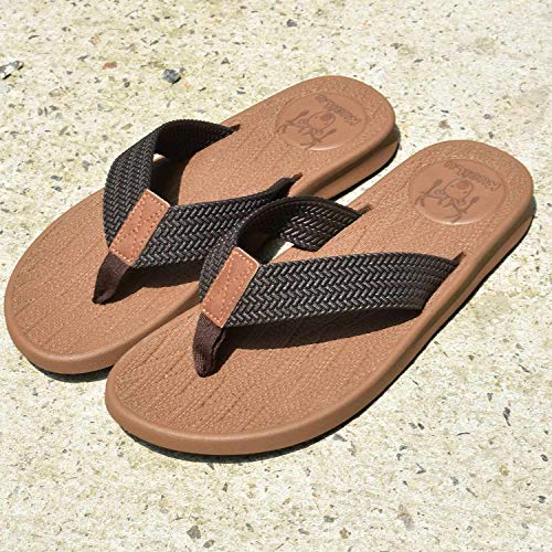 Chanclas para Hombre para Verano en Playa o Piscina muy Comodas de Goma. Vista general. KuaiLu