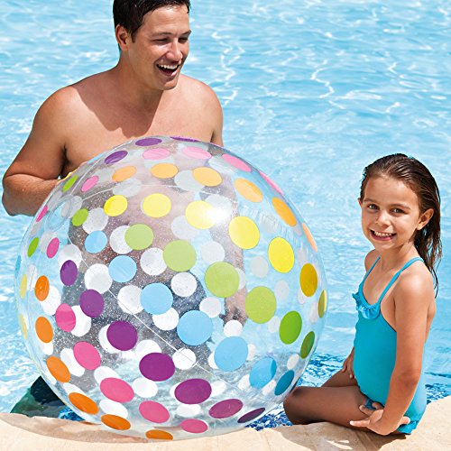 Pelota hinchable gigante círculos de diámetro 107 cm. Intex 59065np
