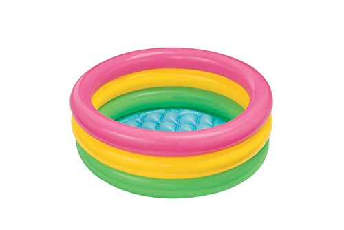 Intex 58924NP - Piscina 3 aros bebé Sunset, 86 x 25cm, 68L | maxjardin