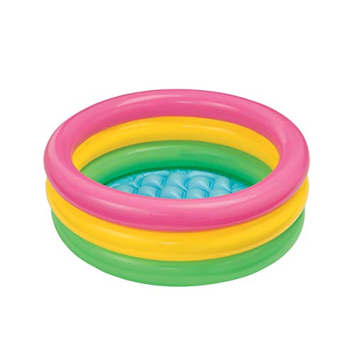 Intex 58924NP - Piscina 3 aros bebé Sunset, 86 x 25cm, 68L | maxjardin