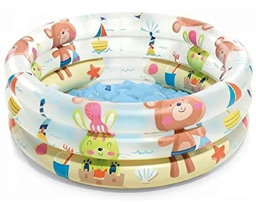 Intex 57106NP - Piscina hinchable colores con base hinchable 61 x 22 cm, 33 litros, 1 unidad [modelos surtidos] | maxjardin