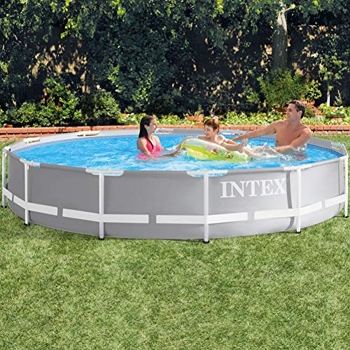 Piscina redonda sobresuelo con depuradora. 366 x 76 cm. Intex 26712np