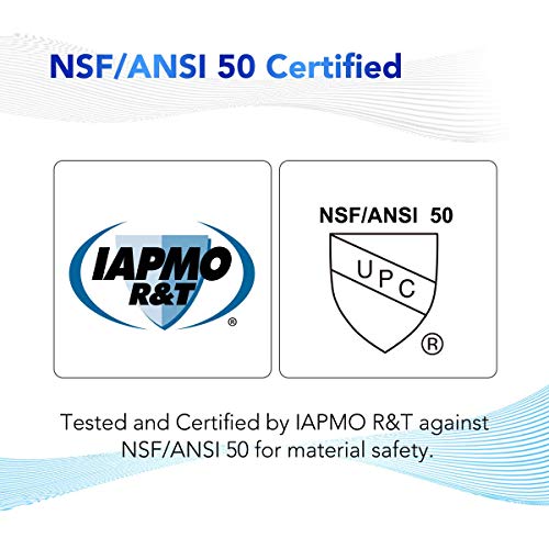 Certificados de los  Filtros de SPA (2 uds.) para bañera de hidromasaje de 50 'para Pleatco PRB501N, Arctic, Beachcomber, Canadian, Hydropool & Jacuzzi, Unicel c4950. POOLPURE