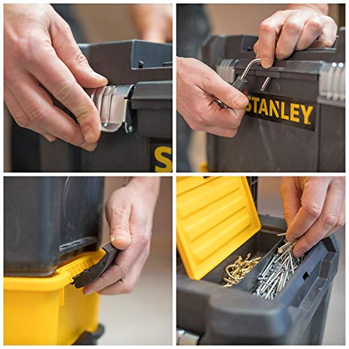 Detalles del Taller Móvil para Herramientas 3 en 1 con Cierres Metálicos con Capacidad 20 kg STST1-80151. STANLEY