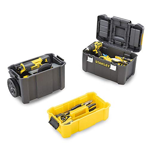 STANLEY Taller Móvil para Herramientas 3 en 1 con Cierres Metálicos con Capacidad 20 kg STST1-80151 | maxjardin