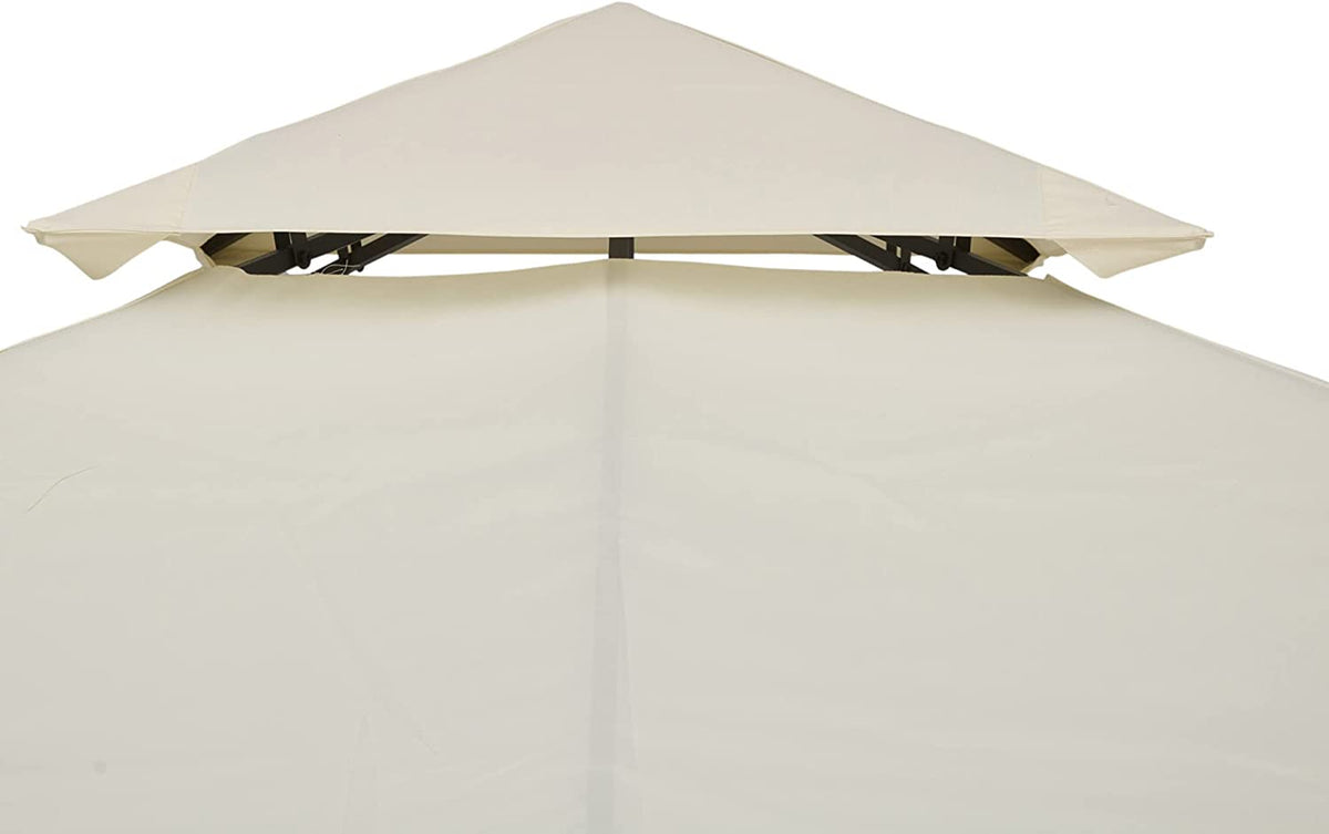 Techo de Reemplazo 3X3 m para Carpa, Color Crema. Outsunny